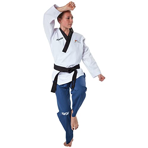 Kwon Poomsae Anzug Grand Damen weiß/blau von Kwon