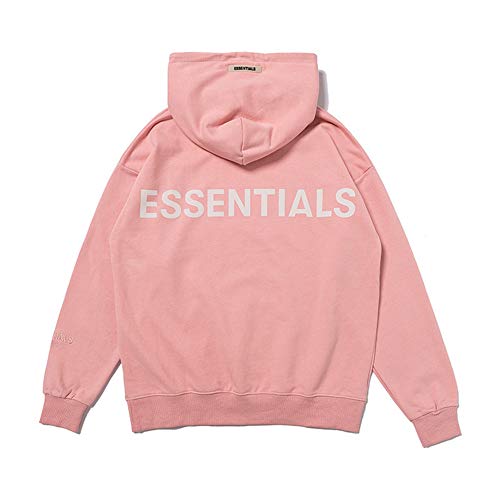 Kxin Fog Essentials 3M Reflektierender High Street Hoodie Pullover für Damen und Herren Gr. L, Rose von Kxin