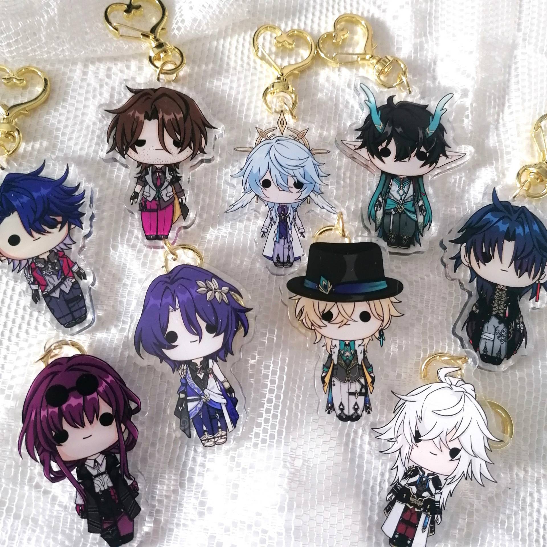 Honkai Starrail Charakter Acrylic Keychains Honkai Starrail Charakter Acrylic Keychains von KyasurinShop