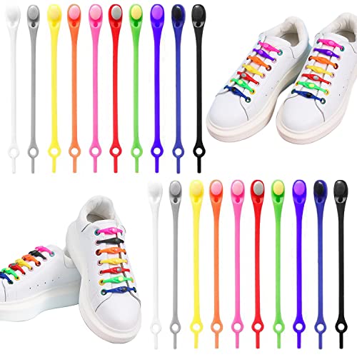 Kyduu 100 Stück Elastische Gummi Schnürsenkel Faule ohne Binden, Elastische Silikon Schnürsenke, Runde Silikon Schuhbänder für Kinder und Erwachsene Kyduu 100 Stück Elastische Gummi Schnürsenkel Faule ohne Binden, Elastische Silikon Schnürsenke, Runde Silikon Schuhbänder für Kinder und Erwachsene von Kyduu