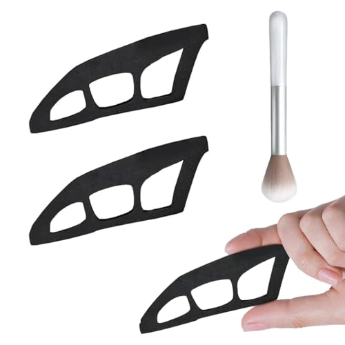 KyeeaDIY 2Pcs Eyetour Eyeshadow Tool, wiederverwendbare Lidschatten Schablonen Werkzeug, Lidschatten Assistent, Eyeliner Schablone für Frauen Eyetour Makeup Tool für Anfänger mit Pinsel von KyeeaDIY