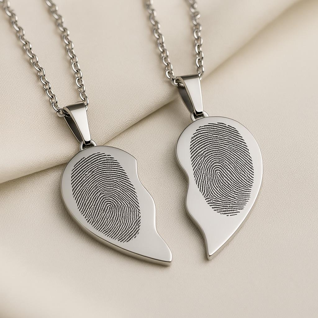 Personalisierter Gravur-Anhänger Mit Fingerabdruck | Edelstahl Halskette Individueller Gravur Personalisierter Gravur-Anhänger Mit Fingerabdruck | Edelstahl Halskette Individueller Gravur von KyffhaeuserDesign