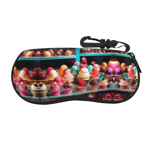 Kylaer Brillenetui mit Eiscreme-Aufdruck, tragbar, weiche Schutzhülle, Neopren, Reißverschluss, Sonnenbrillen-Tasche, Schwarz, Einheitsgröße, Schwarz, Schwarz , Einheitsgröße, Modern/Fitted Kylaer Brillenetui mit Eiscreme-Aufdruck, tragbar, weiche Schutzhülle, Neopren, Reißverschluss, Sonnenbrillen-Tasche, Schwarz, Einheitsgröße, Schwarz, Schwarz , Einheitsgröße, Modern/Fitted von Kylaer