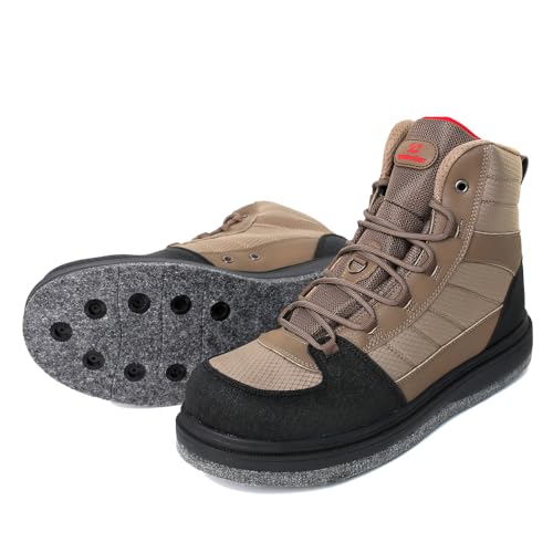 Kylebooker Men's Fishing Hunting Wading Boots Lightweight Anti-Slip Waders Shoes(Felt,EU 46) von Kylebooker
