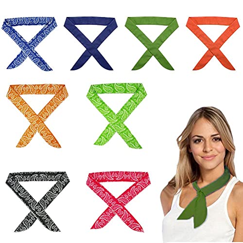 Kylewo 8 Stück Eiskühlender Schal, Sommer Wrap getränkte Krawatte um den Hals, Reusable Sommer Baumwolle EIS Schal für Sommer Indoor Outdoor Kylewo 8 Stück Eiskühlender Schal, Sommer Wrap getränkte Krawatte um den Hals, Reusable Sommer Baumwolle EIS Schal für Sommer Indoor Outdoor von Kylewo
