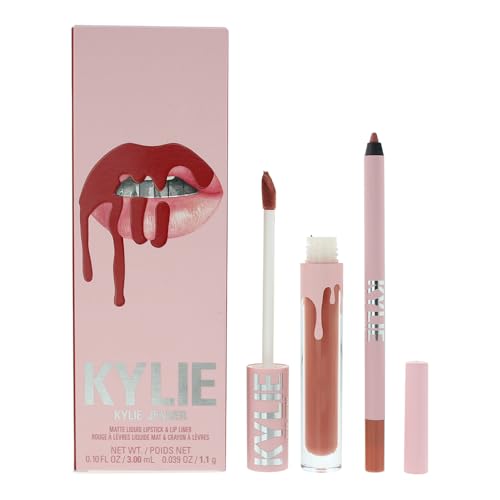 Kylie Cosmetics Matte Lip Kit - 801 Liquid Queen for Women - 2 Pc 0.10oz Matte Liquid Lipstick, 0.03oz Lip Liner von Kylie Cosmetics