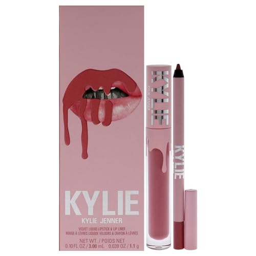 Kylie Cosmetics Velvet Lip Kit – 305 Harmony für Frauen – 2 Stück 2,8 g Velvet Liquid Lippenstift, 0,9 g Lipliner von Kylie Cosmetics