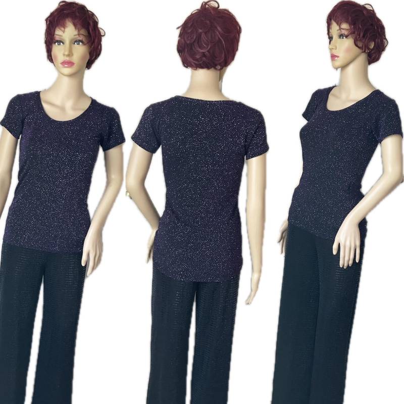 Glitzerndes Strick-Top in Small-Größe von KymmeKreations