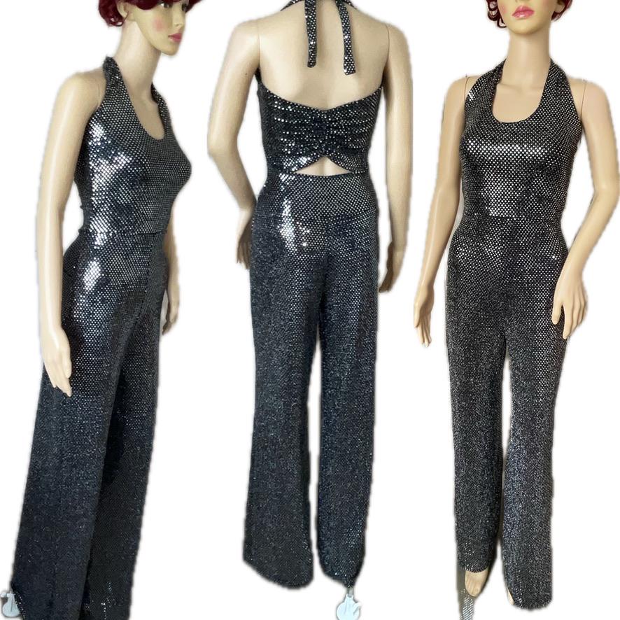 Pailletten-Jumpsuit in Extra Kleiner Größe Pailletten-Jumpsuit in Extra Kleiner Größe von KymmeKreations