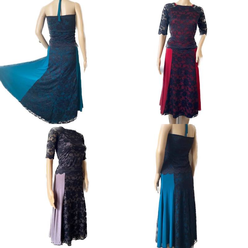 Tango Rock Und Top Set Stretch Jersey, Spitzenüberzug von KymmeKreations