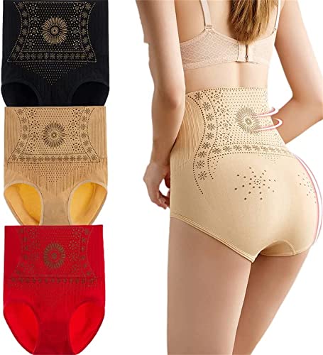 KyneLit Turmalin-Faser-Slip, Graphen-Honeycomb Body Shaping Unterwäsche, einzigartiger Shaper für Frauen, 3 Stück B, 42 von KyneLit