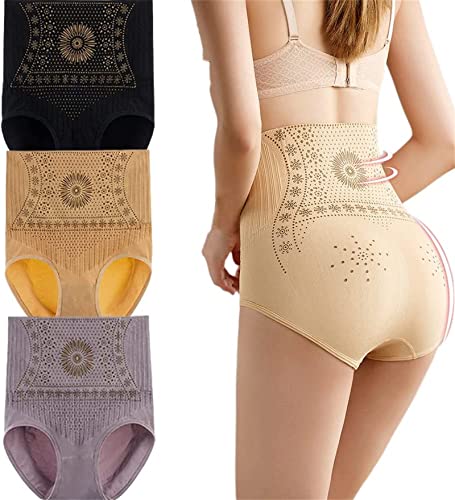 KyneLit Turmalin-Faser-Slip, Graphen-Honeycomb Body Shaping Unterwäsche, einzigartiger Shaper für Frauen, 3 Stück C, 38 von KyneLit