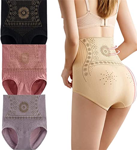 KyneLit Turmalin-Faser-Slip, Graphen-Honeycomb Body Shaping Unterwäsche, einzigartiger Shaper für Frauen, 3 Stück., 48 von KyneLit