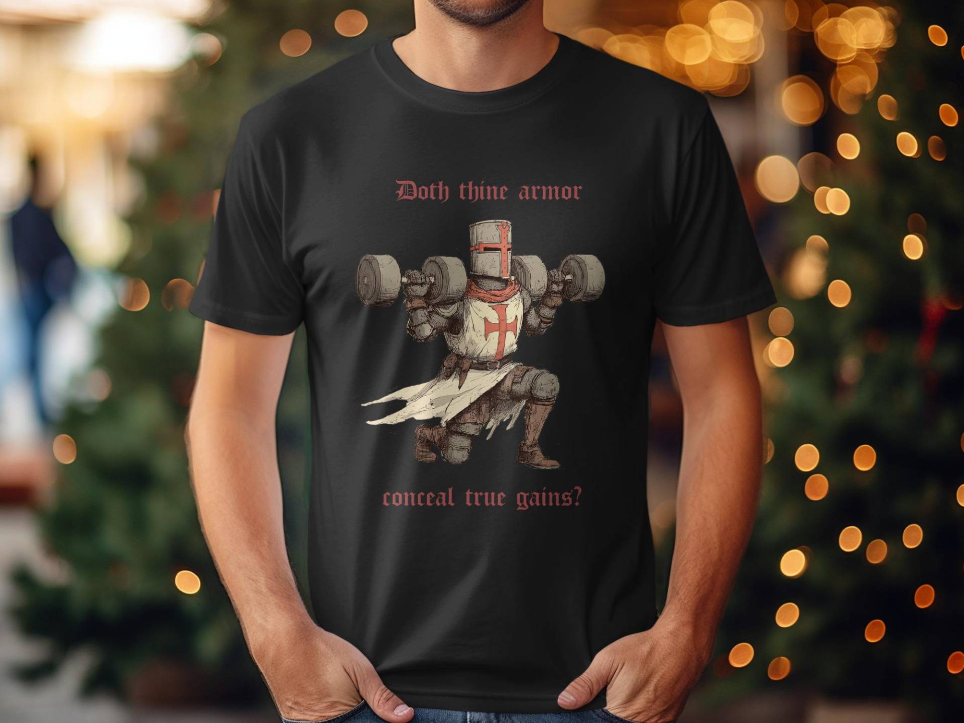 Sleeper Build, Gym Crusader T-Shirts, Weightlifting Knight, Meme Shirts, Funny Workout Fitness Apparel, T-Shirts von KynonCrafts