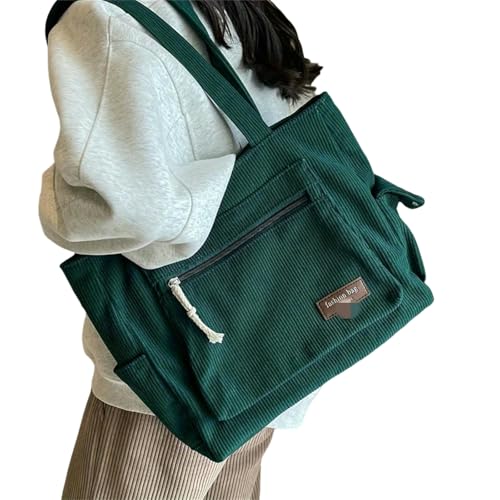 Kyntex Umhängetasche damen Cord -multi -taschen -handtasche Mit Fester Farbstasche Farbe-grün von Kyntex