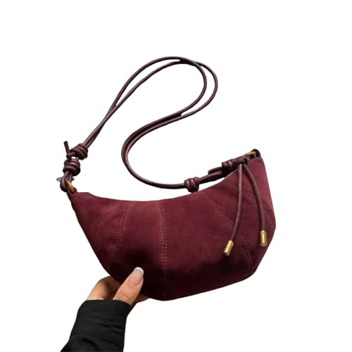 Kyntex Umhängetasche damen Reißverschluss Feste Farbe Mode Crossbody Bag Weiche Handtasche-b von Kyntex