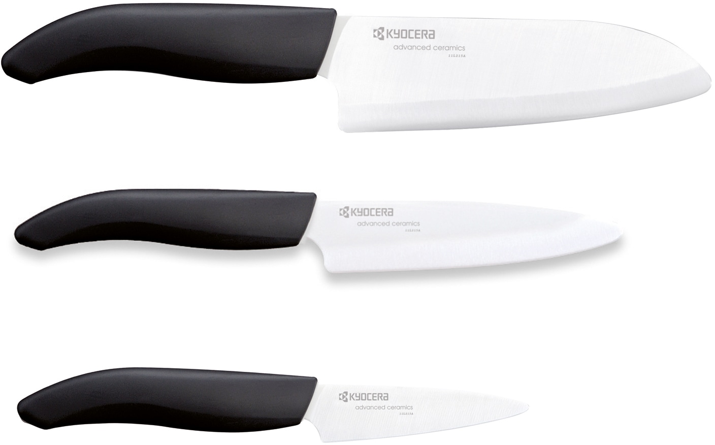 KYOCERA Messer-Set "GEN" extrem scharfe Hochleistungskeramik-Klinge von Kyocera