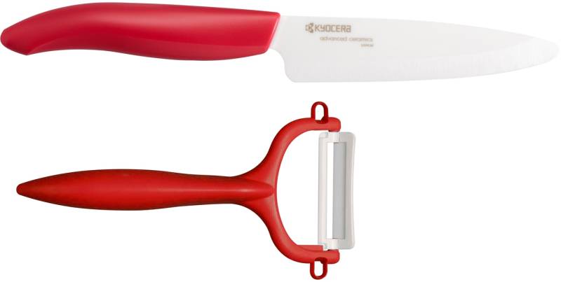 KYOCERA Messer-Set "GEN" scharfe Hochleistungskeramik-Klinge, (Universalmesser, Sparschäler) von Kyocera