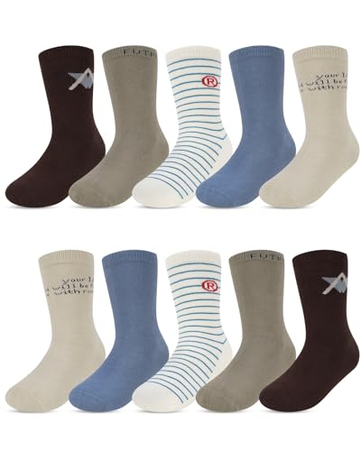 Kyopp 10 Paar Socken Kinder Mädchen Funny Socken Klassisch Lustig Cotton Socken mit motiv Socks 21-37 von Kyopp