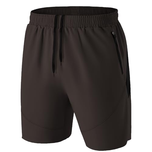 Kyopp Kurze Hosen Herren mit Reißverschlusstasche Schnell Trocknend Sporthose Leicht Atmungsaktiv Sport Shorts von Kyopp