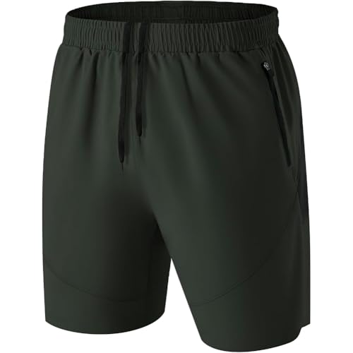 Kyopp Kurze Hosen Herren mit Reißverschlusstasche Schnell Trocknend Sporthose Leicht Atmungsaktiv Sport Shorts von Kyopp