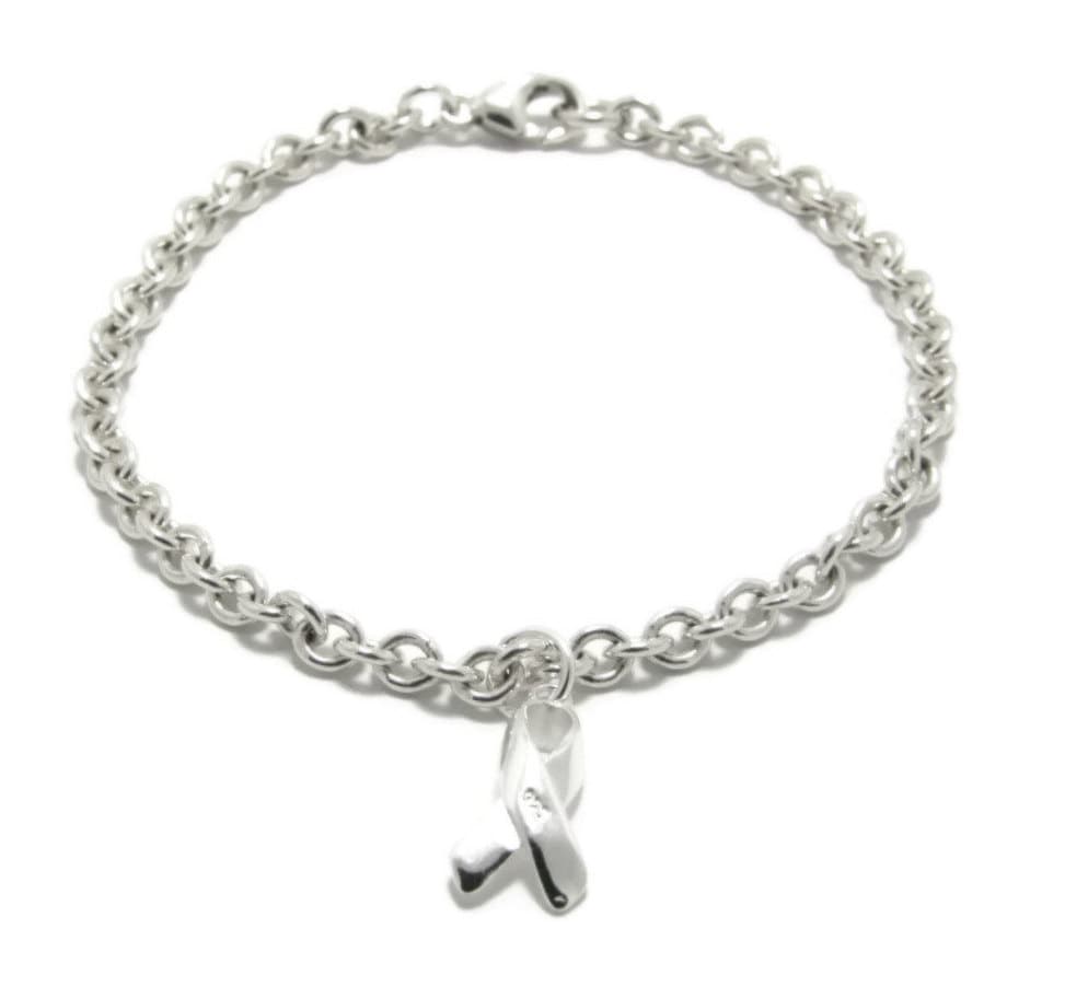sterling Silber Krebs Armband Bettelarmband Brustkrebs Unterstützung Überlebendes Kanada von KyperCo