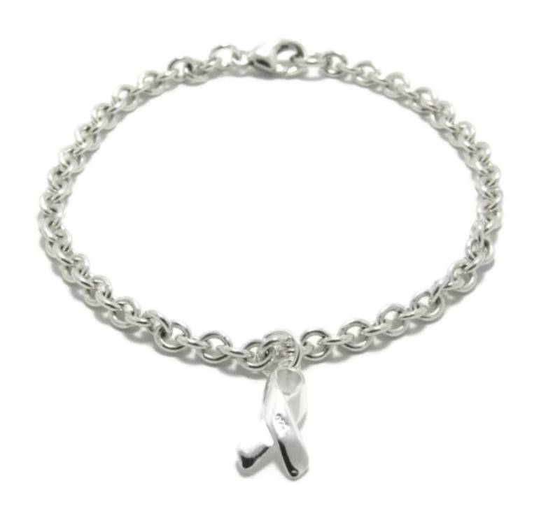 sterling Silber Krebs Armband Bettelarmband Brustkrebs Unterstützung Überlebendes Kanada von KyperCo