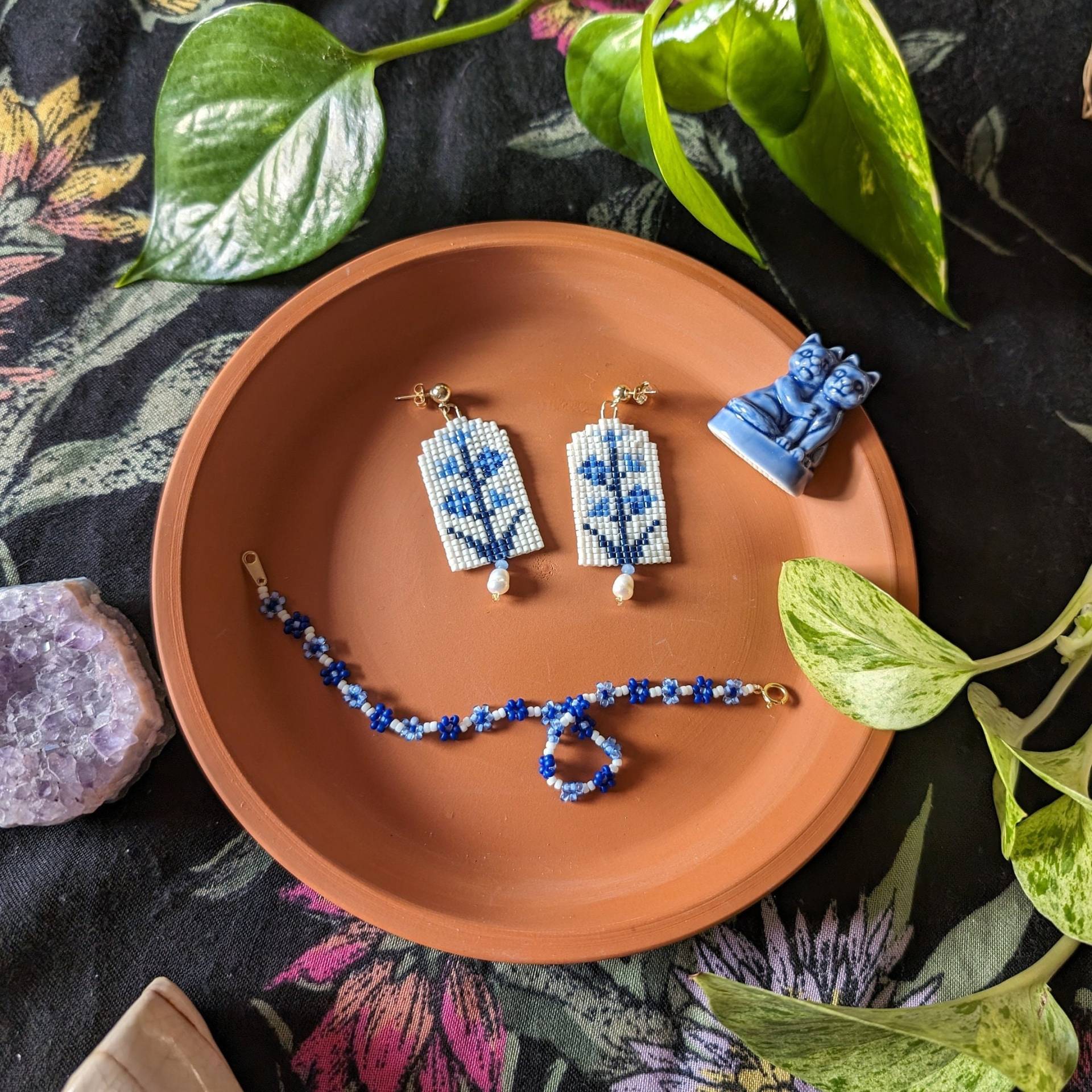 Wegwarte - Blau & Weiß Wegwarte - Blau & Weiß von KyraBeads