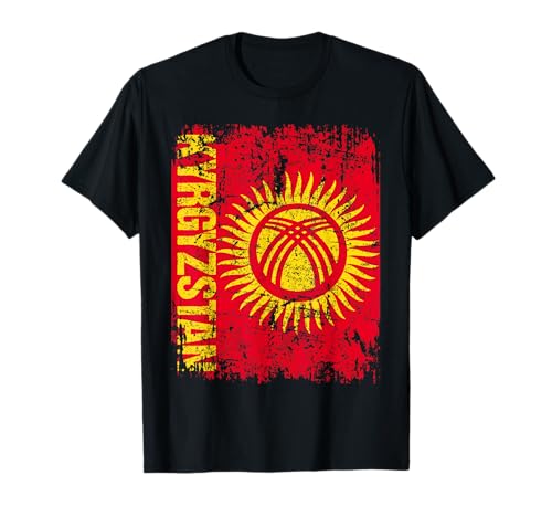 KIRGISISTAN Flagge Damen Herren Kinder KIRGISISTAN T-Shirt KIRGISISTAN Flagge Damen Herren Kinder KIRGISISTAN T-Shirt von Kyrgyzstan Family Shop