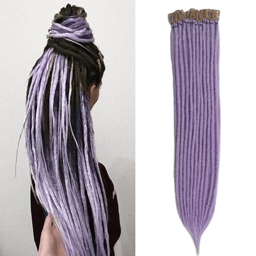 Kyriena Dreadlock-Haarverlängerungen zum Anklippen, handgefertigt, SE-Häkel-Dreadlock-Haarverlängerung, dünn, 0,6 cm breit, Reggae-Hippie-Dreadlock-Imitat, für Mädchen, 6 Stück Kyriena Dreadlock-Haarverlängerungen zum Anklippen, handgefertigt, SE-Häkel-Dreadlock-Haarverlängerung, dünn, 0,6 cm breit, Reggae-Hippie-Dreadlock-Imitat, für Mädchen, 6 Stück von Kyriena
