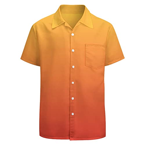 KyywDns 80er Jahre Hemden für Herren 90er Jahre Button Up Hemd Vintage Retro Hawaii Strand Hemd Neon Disco Shirt Lustiges Partyhemd, Farbverlauf Gelb Orange, M KyywDns 80er Jahre Hemden für Herren 90er Jahre Button Up Hemd Vintage Retro Hawaii Strand Hemd Neon Disco Shirt Lustiges Partyhemd, Farbverlauf Gelb Orange, M von KyywDns