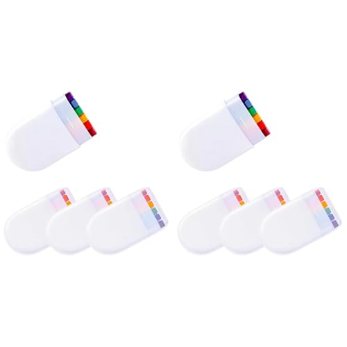 Kznifmk 8 Stück Regenbogen Farbe – Flagge des Gay-Tages des Pride Day – Farbe für den Regenbogen-Streifenstift LGBT für den Gay Pride Day von Kznifmk