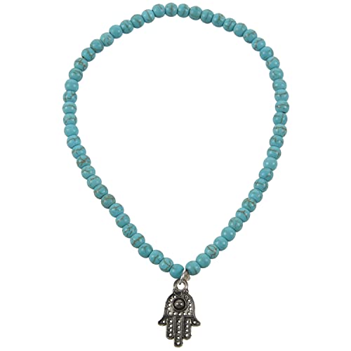 Kznifmk Fußkettchen mit Perlen von Hamsa Fatima im Boheme-Stil von Kznifmk