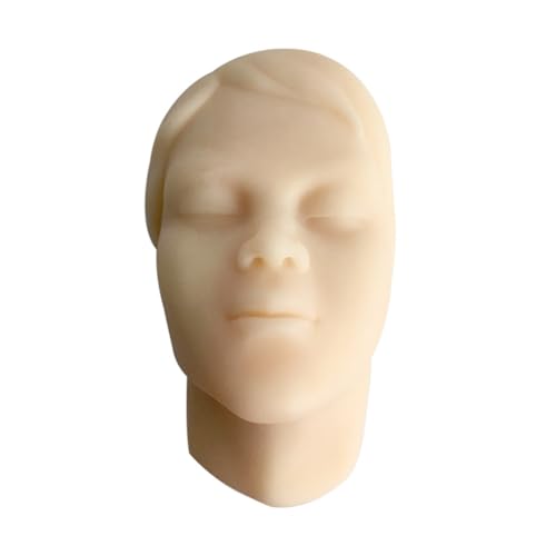 Kznifmk Modell des menschlichen Kopfes aus Silikon, mikromodelliert, Simulation der Gesichtseinspritzung, Schneiderkissen, Modell, für Damen von Kznifmk