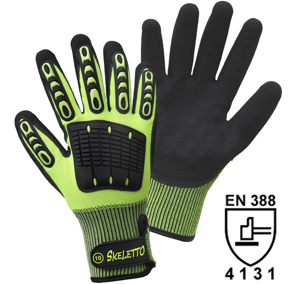 L+D Upixx Arbeitshandschuhe L+D Griffy SKELETTO 1200-10 Nitril Arbeitshandschuh Größe (Handschuhe) von L+D Upixx