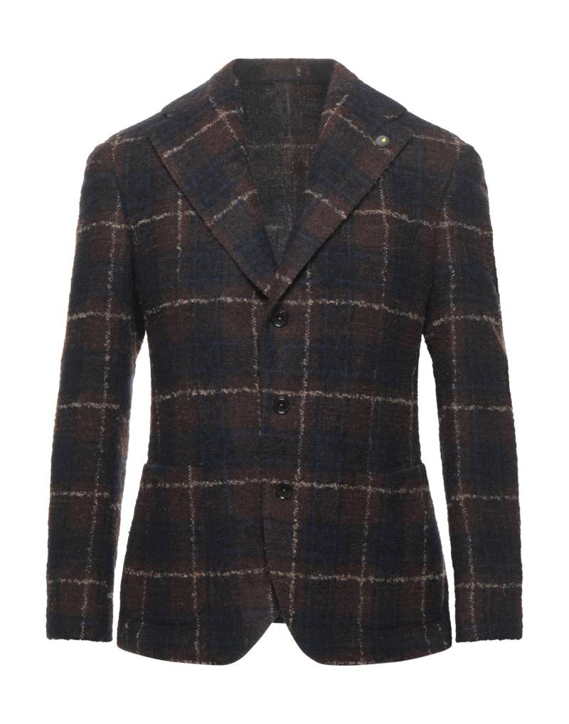 L'8 BY LUBIAM Blazer Herren Dunkelbraun von L'8 BY LUBIAM