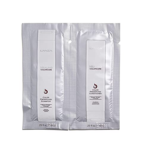 L’ANZA Healing ColorCare Color-Preserving Shampoo & Conditioner Sample size Duo for Color-Treated Hair, Protects and Refreshes Hair color while healing, Sulfate-free, for Women (0.5 Fl Oz) von L’ANZA