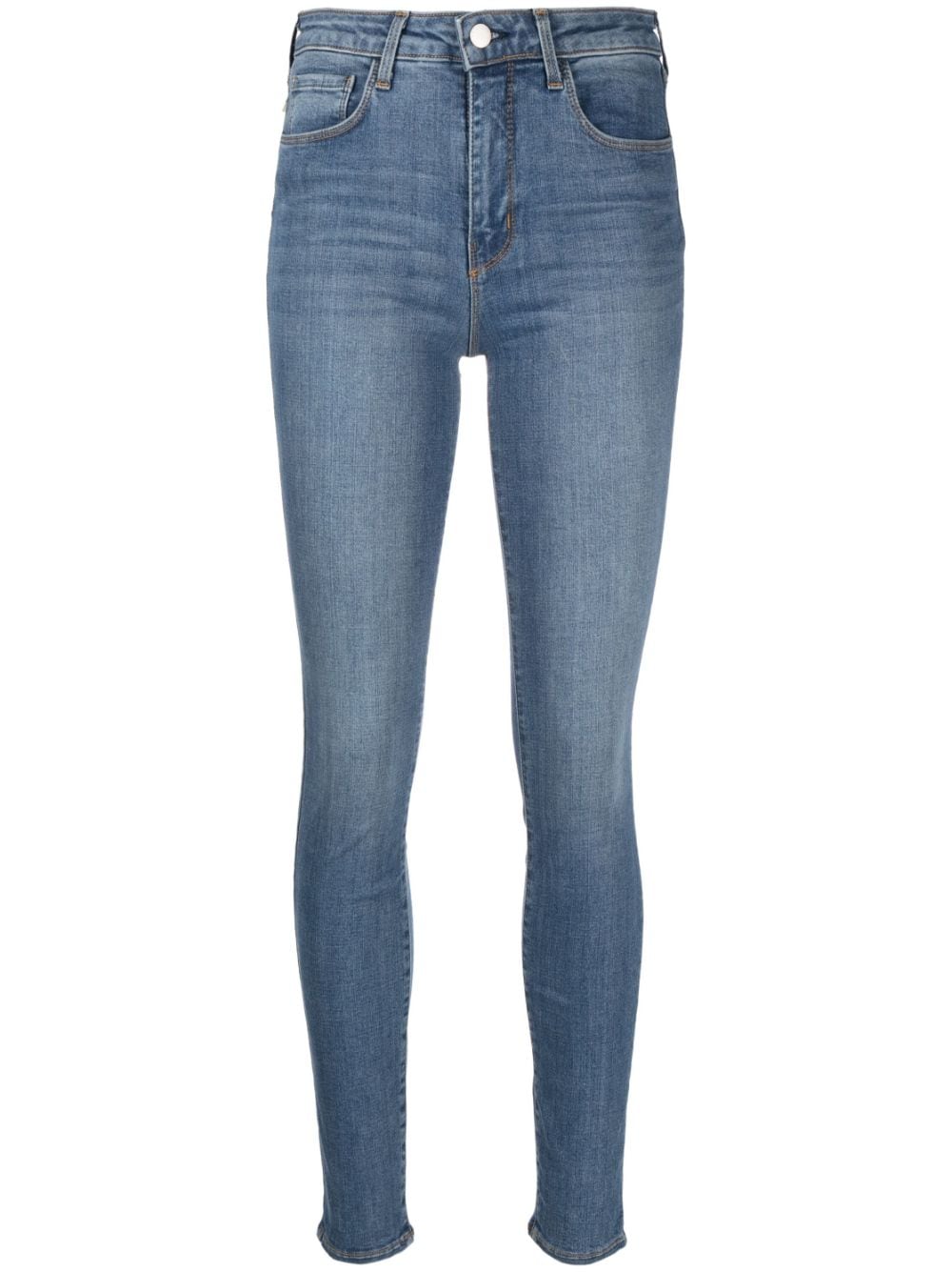 L'Agence Skinny-Jeans mit hohem Bund - Blau von L'Agence