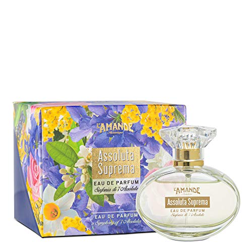 L'AMANDE - Frischer und zitroniger Damenduft mit Zitrone und Bergamotte, Damenduft mit den Düften von Vanille, Mimose und Jasmin, süße und blumige Noten, absolut Suprema 50 ml von L'Amande