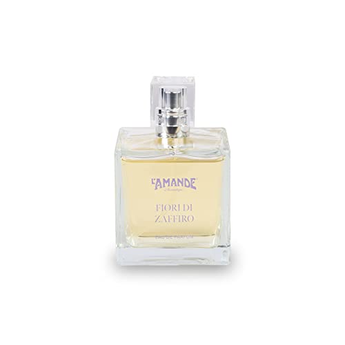 L'AMANDE - Frischer und zitroniger Damenduft mit Noten von Mandeln und Karamell, Damenduft mit Düften von Vanille und Bergamotte, Sentori Fioriti Eau de Parfum - Saphirblüten, 100 ml von L'Amande