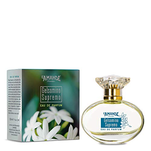 L'AMANDE - Frischer und blumiger Narzissen-Duft mit Noten von Rose und Ylang-Ylang, mit den Düften von Bernstein und Zedernholz, Eau de Parfum mit warmen Düften - Supreme Jasmin, 50 ml von L'Amande