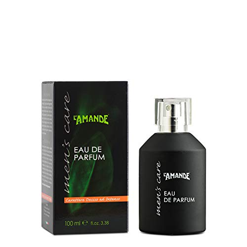 L'AMANDE - Frischer und würziger Herrenduft mit Noten von Weihrauch, Rose und Vanille, Herrenduft zart mit den Düften von Zimt und Ingwer, Eau de Parfum mit holzigen und fruchtigen Düften - Men's Care von L'Amande