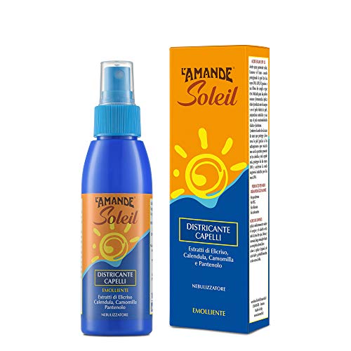 L'AMANDE Soleil Haaröl, feuchtigkeitsspendend und beruhigend, mit Kamille, Sonnenschutz und sanfter Natur, entwirrend, für Meer, Berge, Kinder und Erwachsene, 100 ml von L'Amande