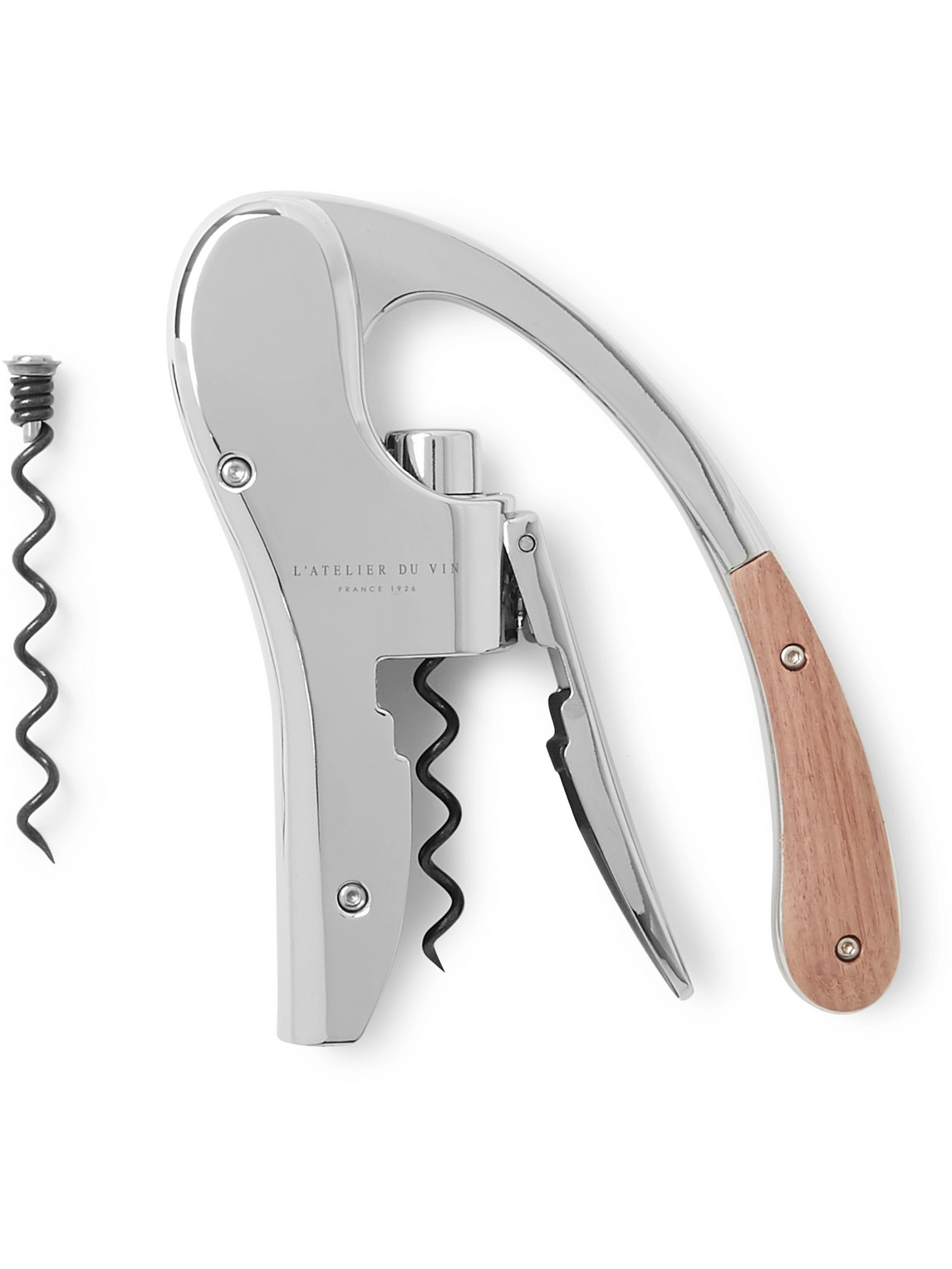 L'Atelier Du Vin - Oeno Walnut Wood and Chrome Lever Corkscrew - Men - Silver L'Atelier Du Vin - Oeno Walnut Wood and Chrome Lever Corkscrew - Men - Silver von L'Atelier Du Vin