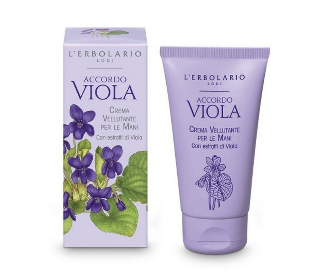 L´ERBOLARIO Handcreme ACCORDO VIOLA Parfümierte Handcreme für eine samtige Haut 75ml, 1-tlg. von L´ERBOLARIO