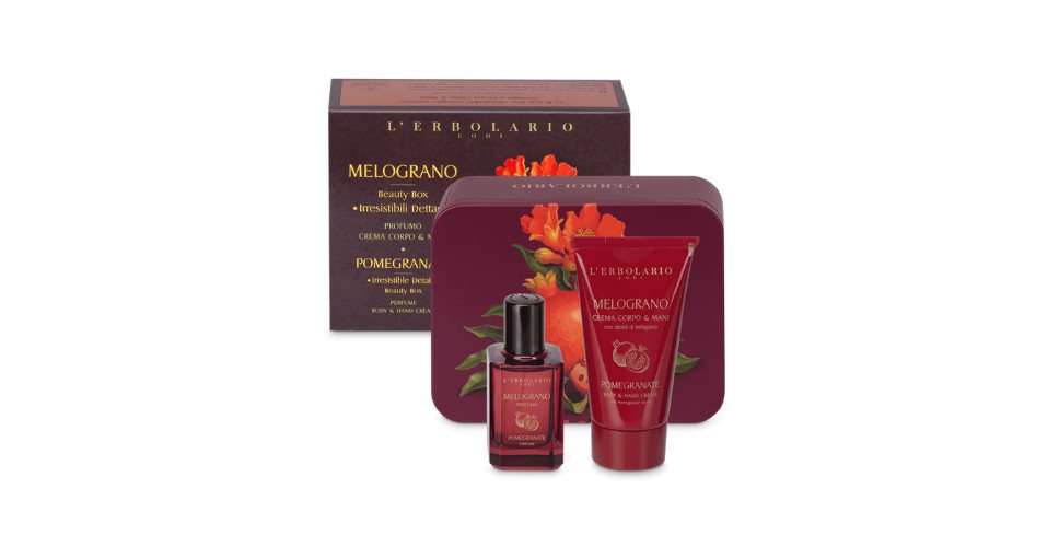 L´ERBOLARIO Körpercreme Beauty Box Melograno, Beauty Box mit Parfum 30ml von L´ERBOLARIO