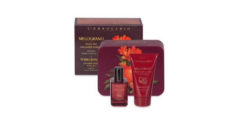 L´ERBOLARIO Körpercreme Beauty Box Melograno, Beauty Box mit Parfum 30ml von L´ERBOLARIO