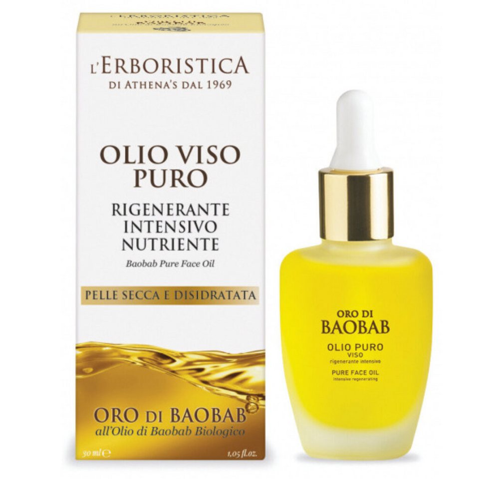 L'Erboristica Körperöl gesichtsöl Gold of Baobab 30ml vegan gelb von L'Erboristica