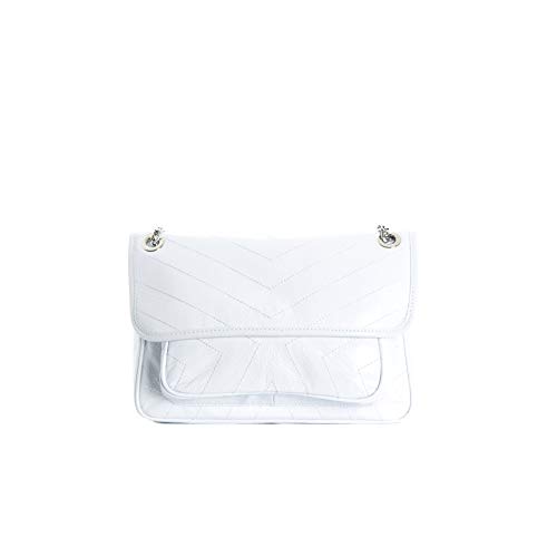 L’Intervalle Damen AMANTE Stofftasche, White Leather von L’Intervalle