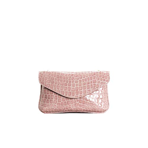 L’Intervalle Damen Astrid Stofftasche, Pink Croco von L’Intervalle